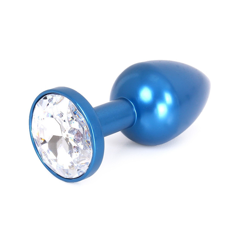 Kiotos Plug bijou en Alu Gem Light 6 x 2.8 cm Bleu